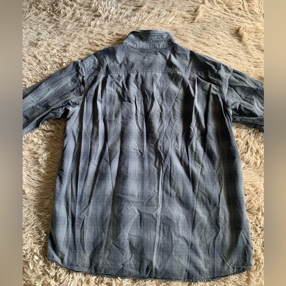 Carhartt Mens 2XL Tall Button Up Shirt Long-sleeved Relaxes Fit Gray Shirt - Picture 2 of 9